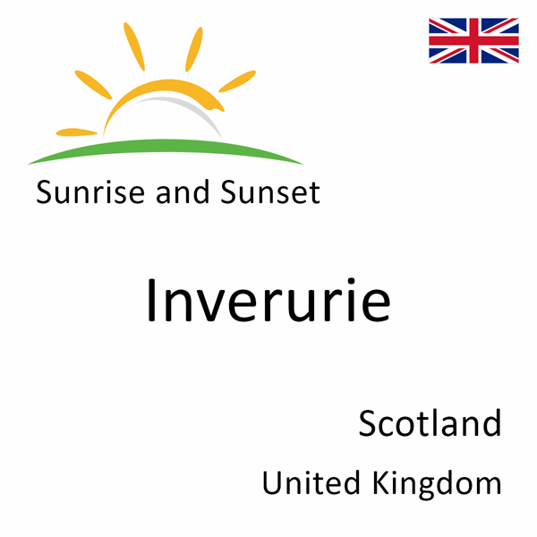 Sunrise and sunset times for Inverurie, Scotland, United Kingdom