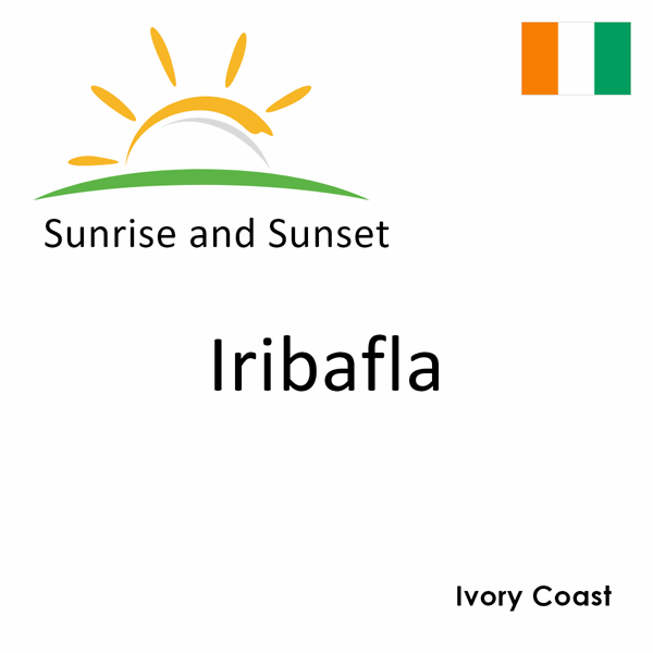 Sunrise and sunset times for Iribafla, Ivory Coast