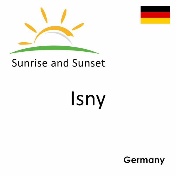 Sunrise and sunset times for Isny, Germany