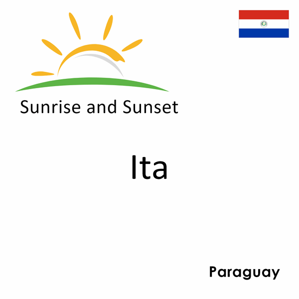 Sunrise and sunset times for Ita, Paraguay