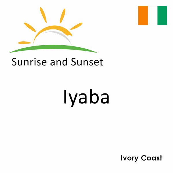 Sunrise and sunset times for Iyaba, Ivory Coast