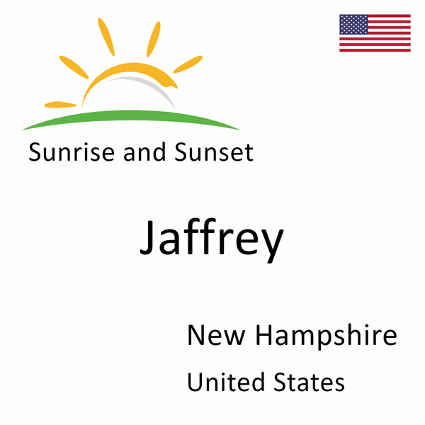 Sunrise and sunset times for Jaffrey, New Hampshire, United States