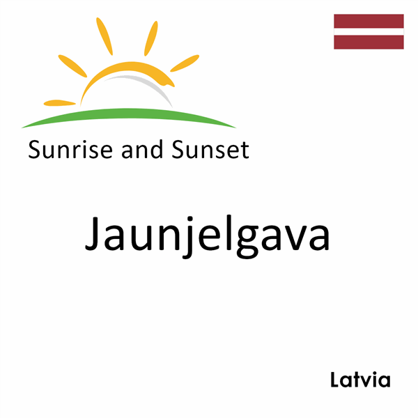 Sunrise and sunset times for Jaunjelgava, Latvia