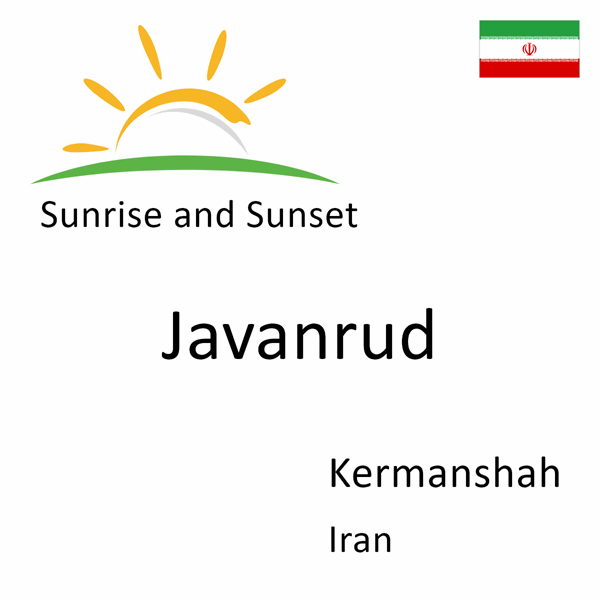 Sunrise and sunset times for Javanrud, Kermanshah, Iran
