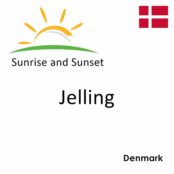 Sunrise and sunset times for Jelling, Denmark