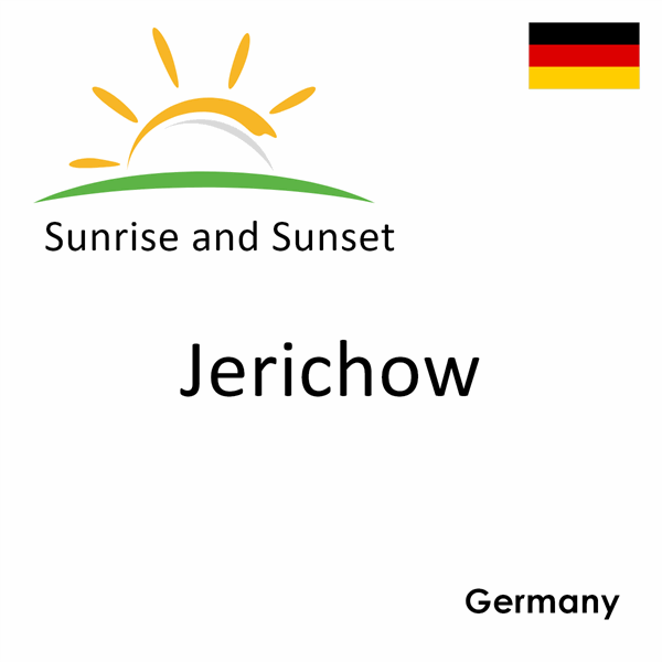 Sunrise and sunset times for Jerichow, Germany