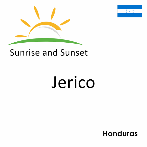 Sunrise and sunset times for Jerico, Honduras