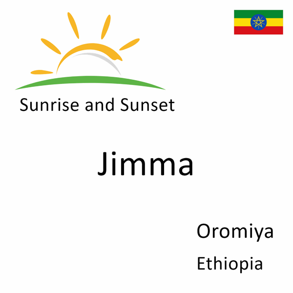Sunrise and sunset times for Jimma, Oromiya, Ethiopia