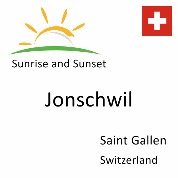 Sunrise and sunset times for Jonschwil, Saint Gallen, Switzerland