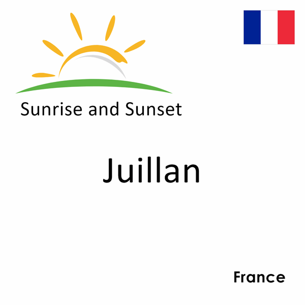 Sunrise and sunset times for Juillan, France