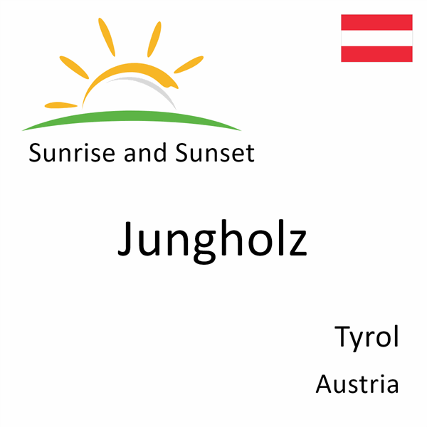 Sunrise and sunset times for Jungholz, Tyrol, Austria