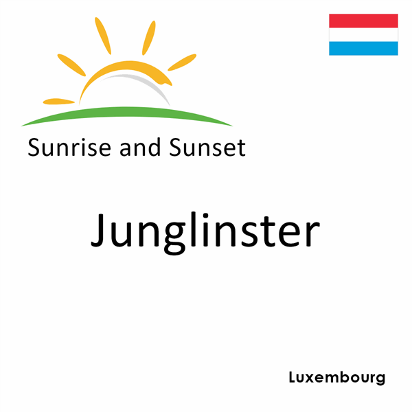 Sunrise and sunset times for Junglinster, Luxembourg