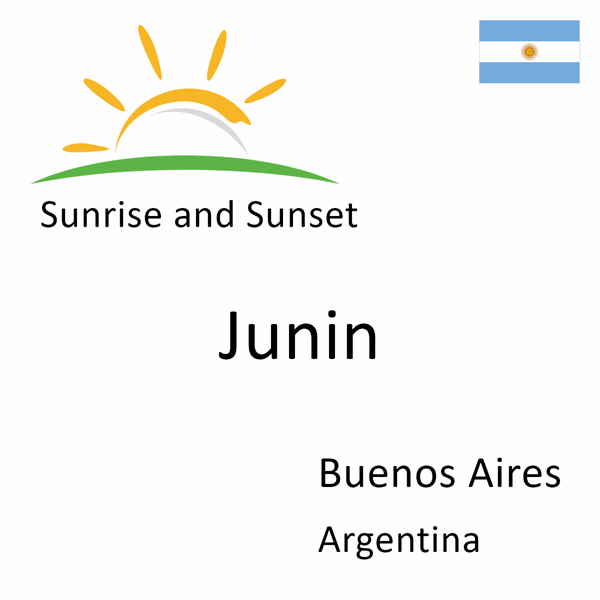 Sunrise and sunset times for Junin, Buenos Aires, Argentina