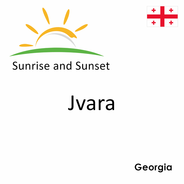 Sunrise and sunset times for Jvara, Georgia