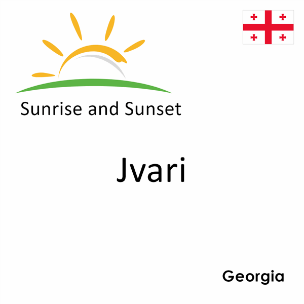Sunrise and sunset times for Jvari, Georgia