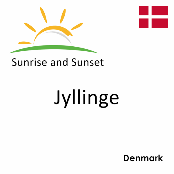 Sunrise and sunset times for Jyllinge, Denmark