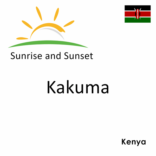 Sunrise and sunset times for Kakuma, Kenya