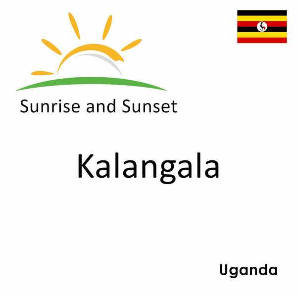 Sunrise and sunset times for Kalangala, Uganda