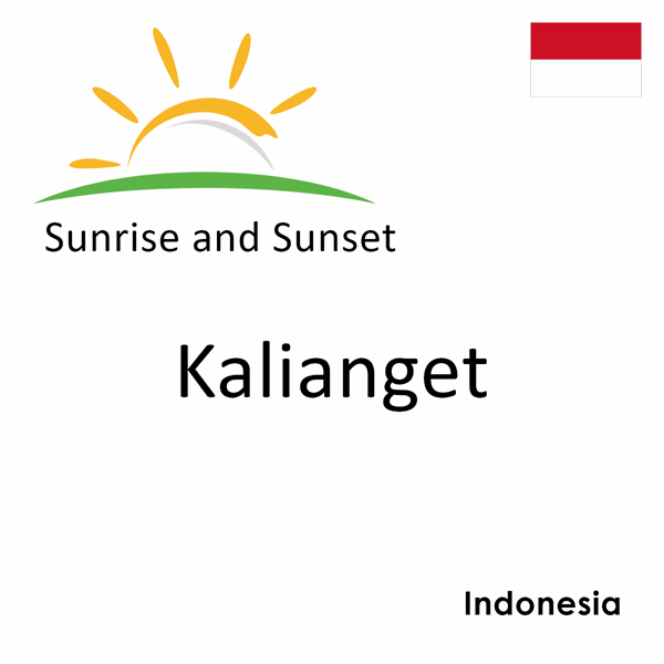 Sunrise and sunset times for Kalianget, Indonesia