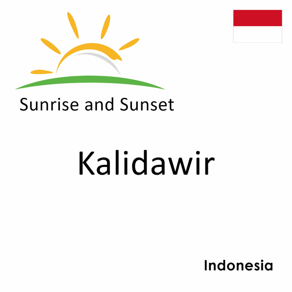 Sunrise and sunset times for Kalidawir, Indonesia