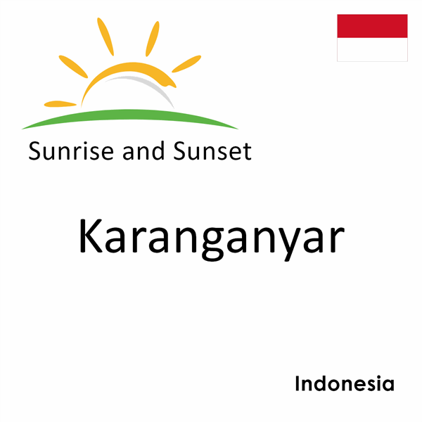 Sunrise and sunset times for Karanganyar, Indonesia