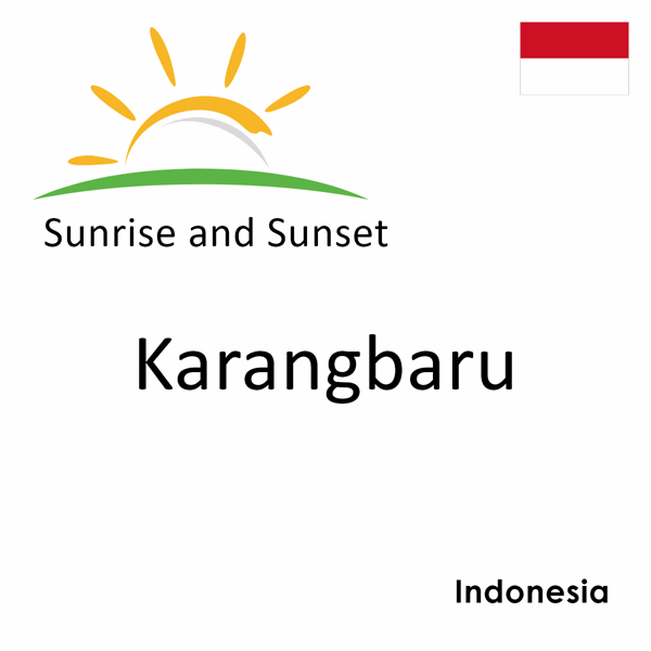 Sunrise and sunset times for Karangbaru, Indonesia