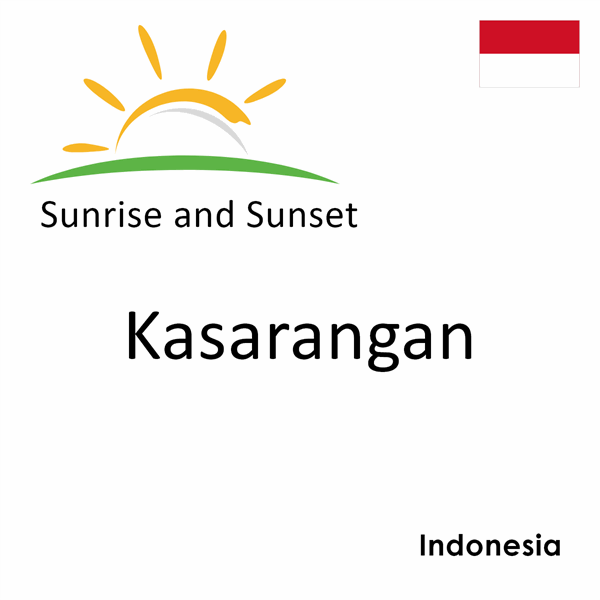 Sunrise and sunset times for Kasarangan, Indonesia