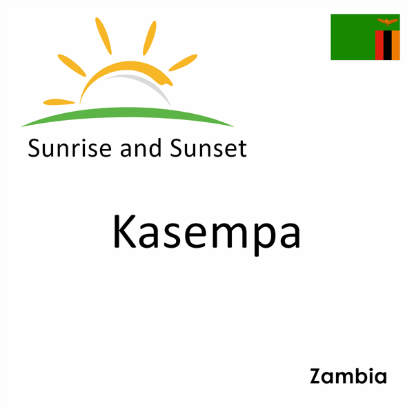 Sunrise and sunset times for Kasempa, Zambia