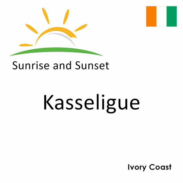 Sunrise and sunset times for Kasseligue, Ivory Coast