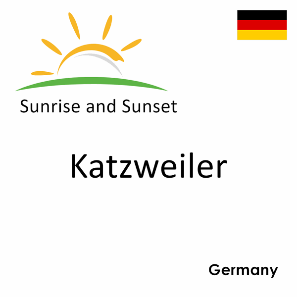 Sunrise and sunset times for Katzweiler, Germany