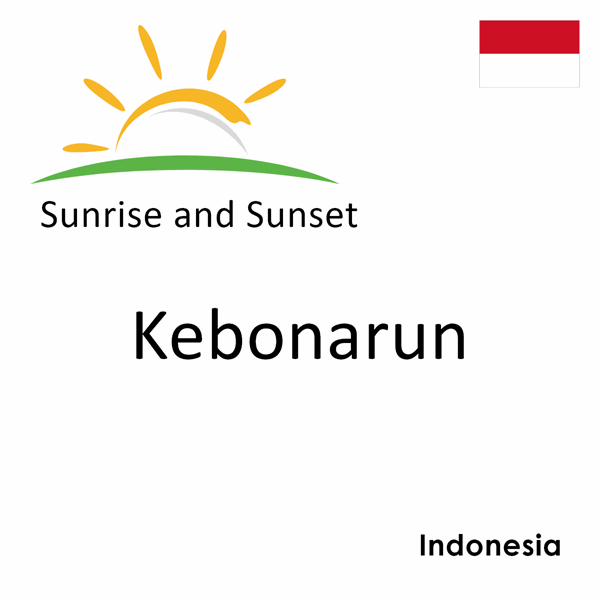 Sunrise and sunset times for Kebonarun, Indonesia