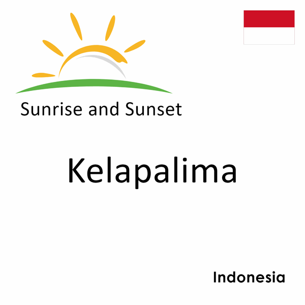 Sunrise and sunset times for Kelapalima, Indonesia