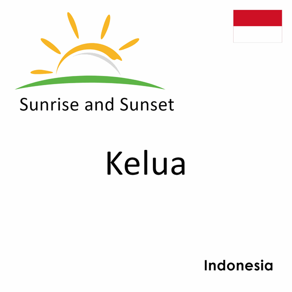 Sunrise and sunset times for Kelua, Indonesia