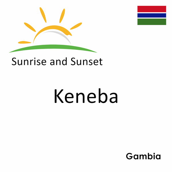 Sunrise and sunset times for Keneba, Gambia