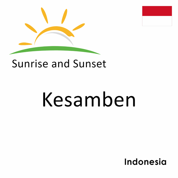 Sunrise and sunset times for Kesamben, Indonesia