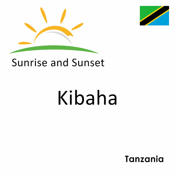 Sunrise and sunset times for Kibaha, Tanzania