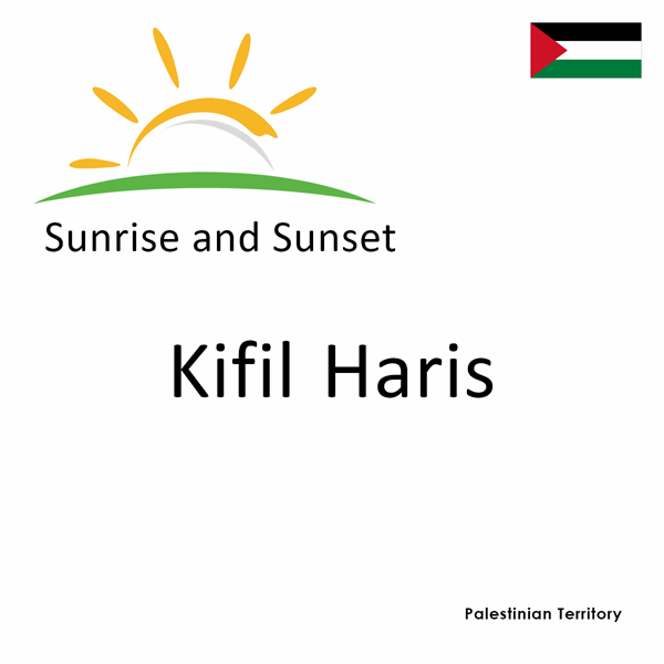 Sunrise and sunset times for Kifil Haris, Palestinian Territory