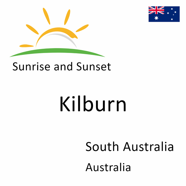 Sunrise and sunset times for Kilburn, South Australia, Australia