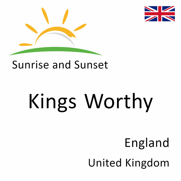 Sunrise and sunset times for Kings Worthy, England, United Kingdom