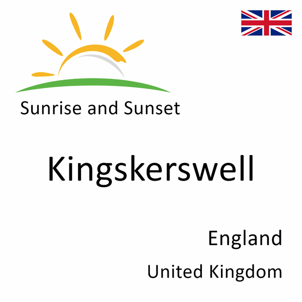 Sunrise and sunset times for Kingskerswell, England, United Kingdom