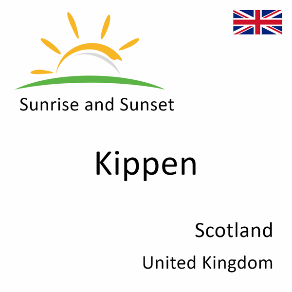 Sunrise and sunset times for Kippen, Scotland, United Kingdom