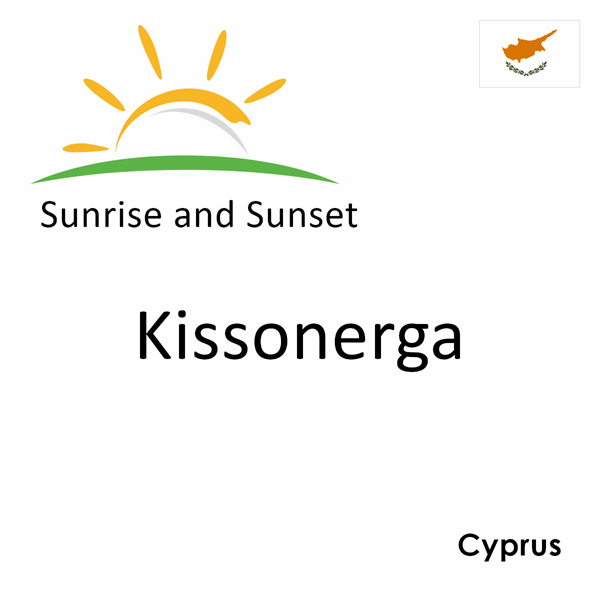 Sunrise and sunset times for Kissonerga, Cyprus