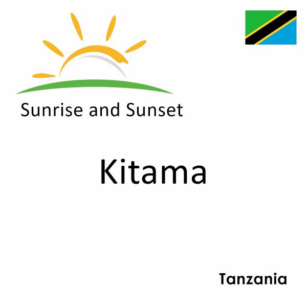 Sunrise and sunset times for Kitama, Tanzania