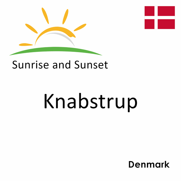 Sunrise and sunset times for Knabstrup, Denmark