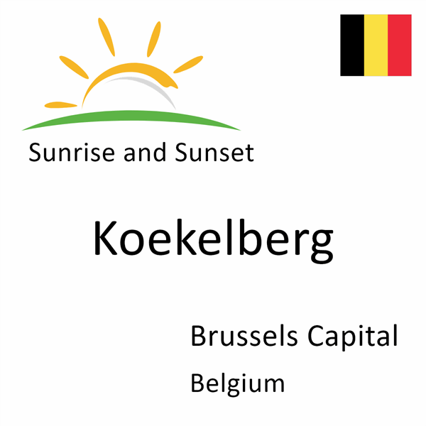 Sunrise and sunset times for Koekelberg, Brussels Capital, Belgium