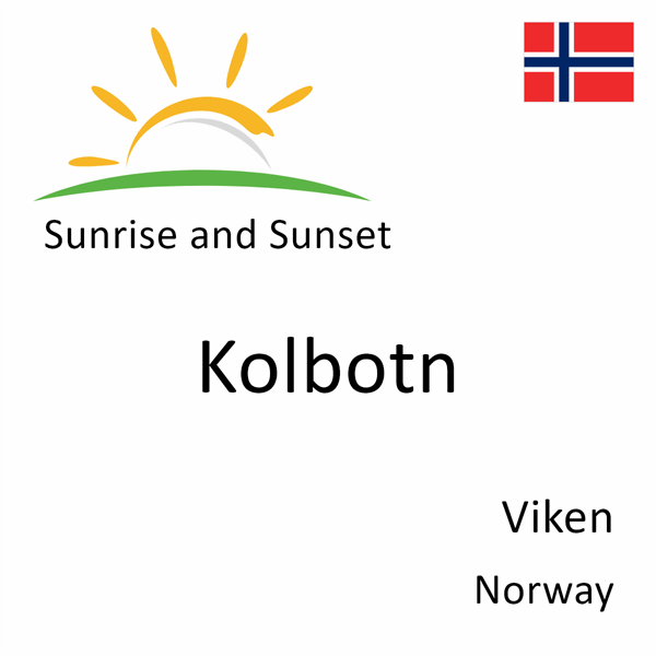 Sunrise and sunset times for Kolbotn, Viken, Norway