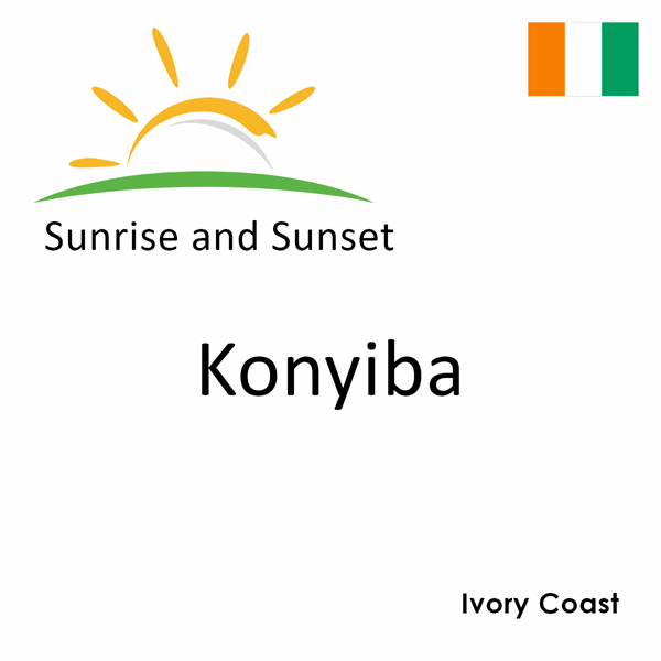 Sunrise and sunset times for Konyiba, Ivory Coast