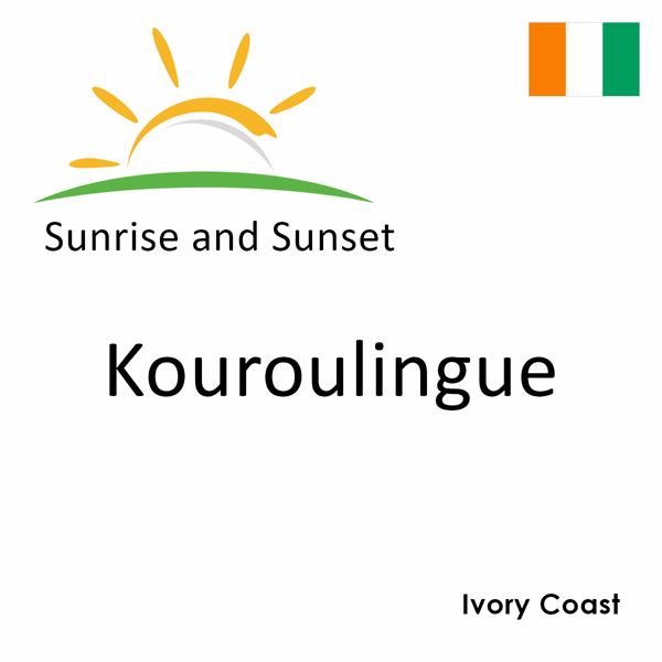 Sunrise and sunset times for Kouroulingue, Ivory Coast