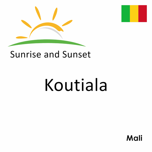 Sunrise and sunset times for Koutiala, Mali