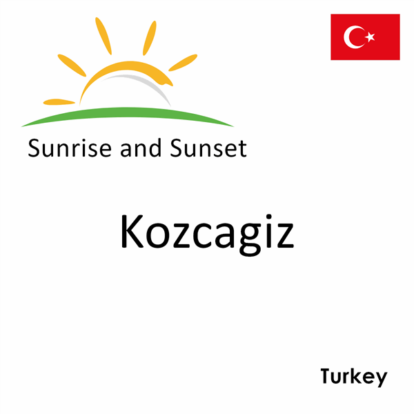 Sunrise and sunset times for Kozcagiz, Turkey